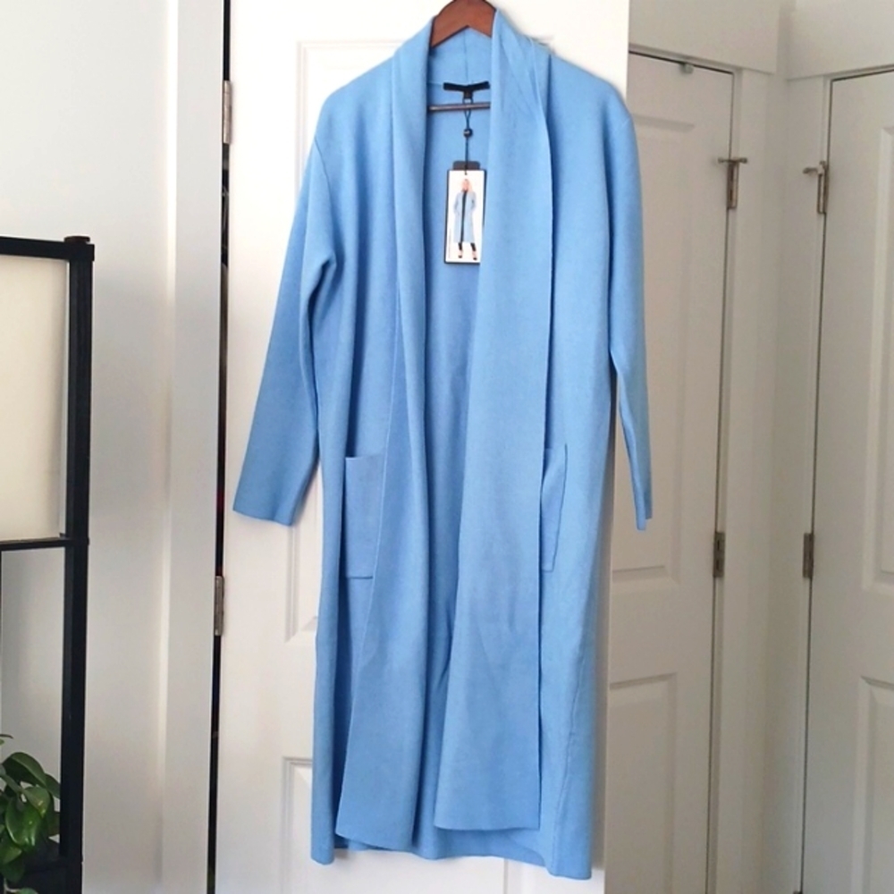 Blue‎ Women's Long Coat/sweater  NWT